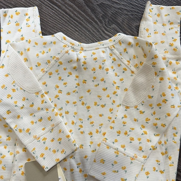 Sapling baby chamomile zipper front waffle knit.  Sz 3-6m 100% cotton, NWTS - Picture 9 of 14
